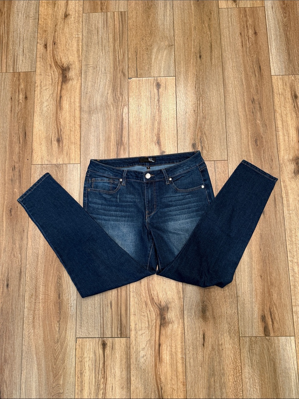 1822 Denim Like NEW! High‎ Rise Size 12-14 Dark Ankle Crop Skinny Jeans